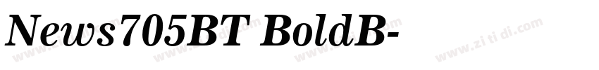 News705BT BoldB字体转换